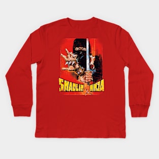 Shaolin Ninja Kung-Fu Kids Long Sleeve T-Shirt